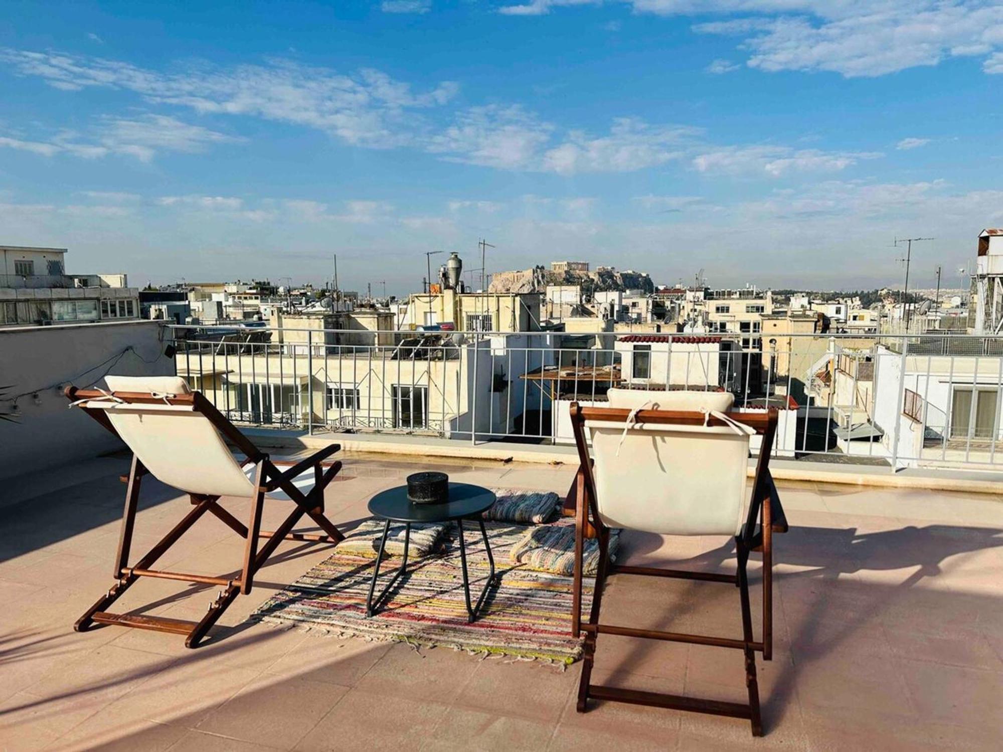 200Mbps Wifi - Penthouse With Acropolis View Apartment Atena Exterior foto