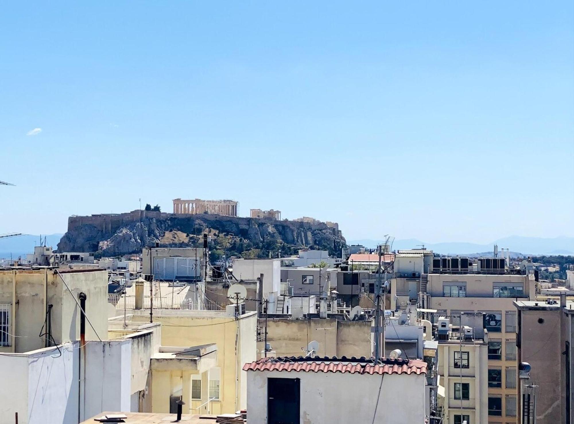 200Mbps Wifi - Penthouse With Acropolis View Apartment Atena Exterior foto